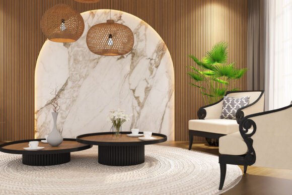 3D Render of Living Room 4