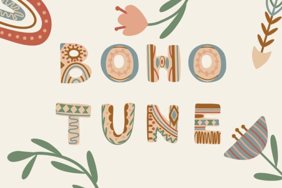 Boho Alphabet Boho Abc Letters Clipart