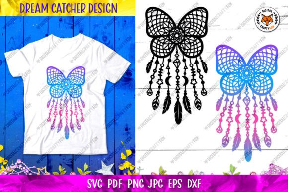 Butterfly Dream Catcher SVG for Creative Projects