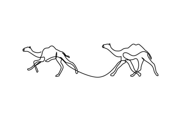 Camel Continuous Line Art: A Modern Twist on Minimalist Design