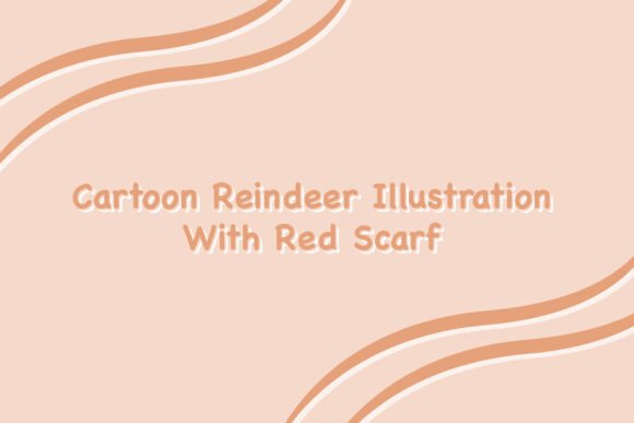 Cartoon Reindeer Illustration: A Festive Addition to Your Design Projects