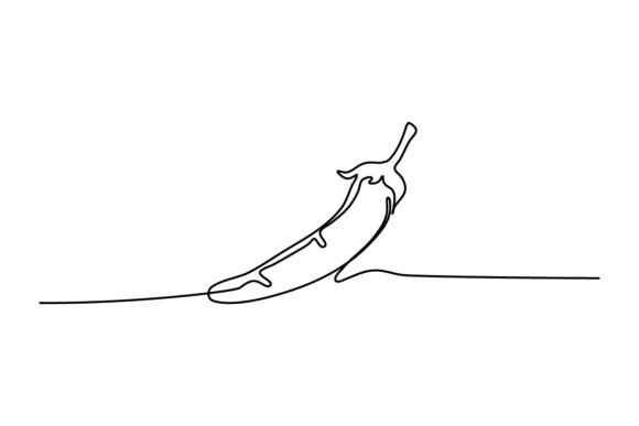 Chilli One Continuous Line: A Bold Design Statement
