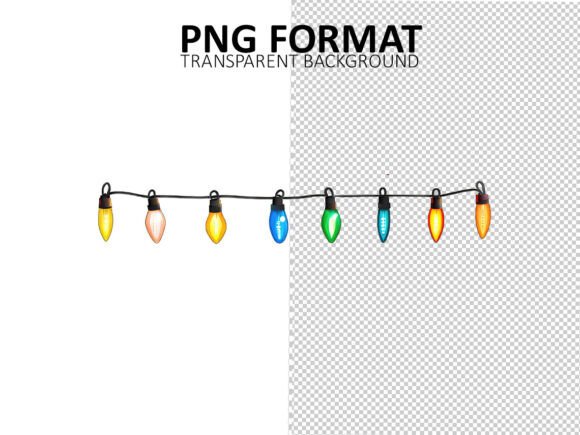 Christmas Lights Clipart for Creative Projects