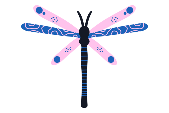 Dragonfly in Ethnic Tribal Style. Decora: A Unique Blend of Art and Culture
