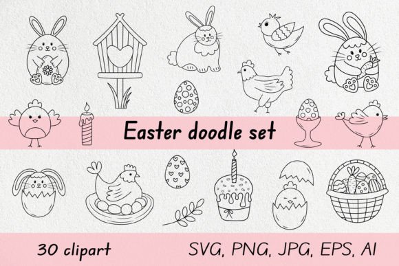 Easter Doodle Set: Creative Inspiration for Every Project