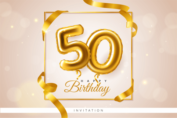 Golden Balloons Number Greeting Card. Re: A Festive and Meaningful Way to Celebrate