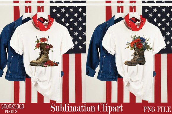 Memorial Day Watercolor Clipart 1