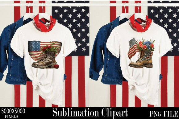 Memorial Day Watercolor Clipart 13: A Creative Addition for Every Project