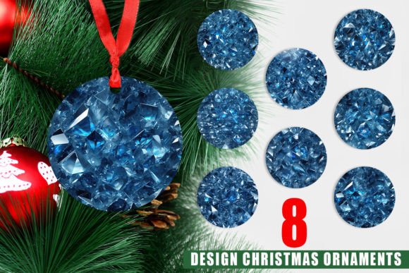 Ornament Blue Crystal