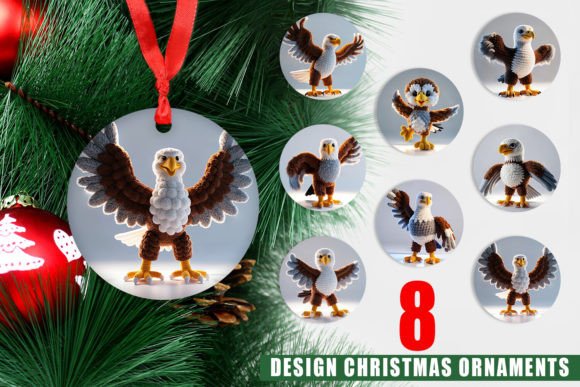 Ornament Patriotic Eagle Crochet: A Versatile and High-Quality Design for Christmas Decor