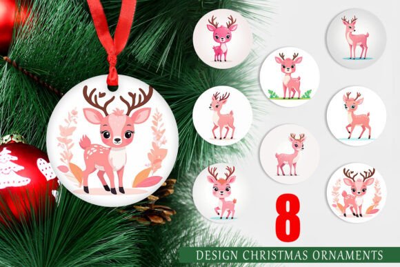 Ornament Pink Deer Valentine: A Unique Addition to Your Holiday Decor