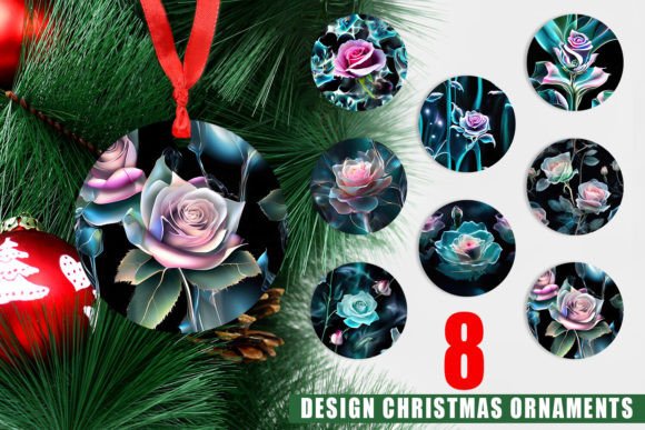 Ornament Rose Glass Pattern: A Timeless Touch for Modern Christmas Decor