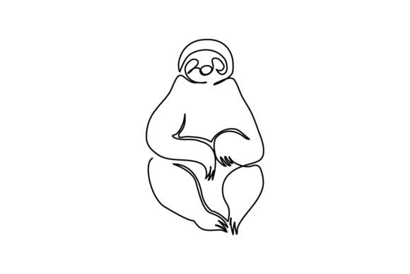 Sloth Continuous Line Art: A Strategic Tool for Minimalist Design and Brand Clarity