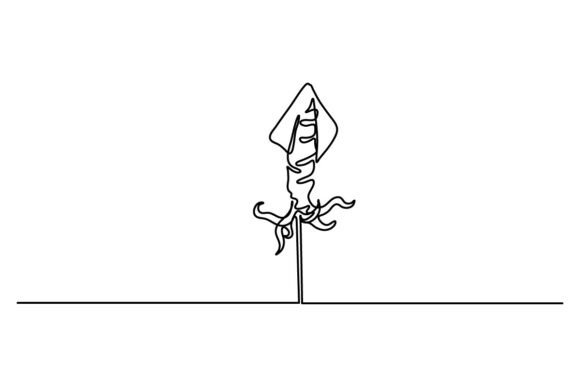 Squid One Continuous Line: A Unique Design Concept for Restaurant Menus