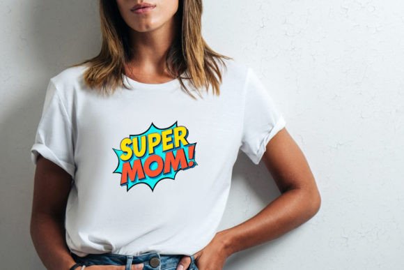 Super Mom in Comic Style PNG: A Creative Powerhouse for All