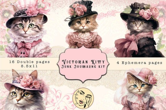 Victorian Kitty Junk Journaling Kit: A Unique Blend of Nostalgia and Creativity
