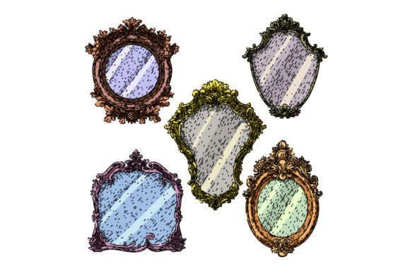 Vintage Mirror Set Sketch