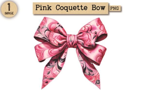 Vintage Pink Coquette Bow PNG: A Versatile and Adorable Design for Creative Projects