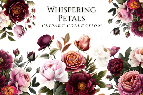 Whispering Petals Flower Graphics