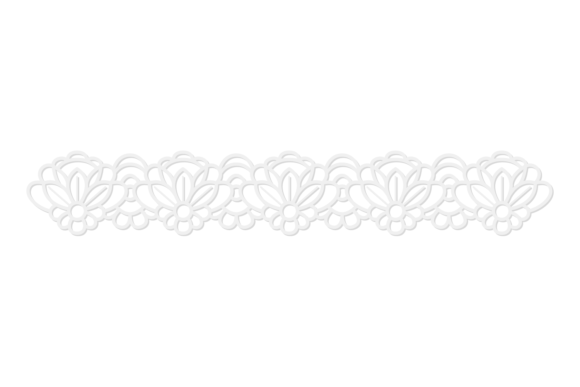 White Floral Pattern Trim Lace Decorative: A Versatile Addition to Any Project